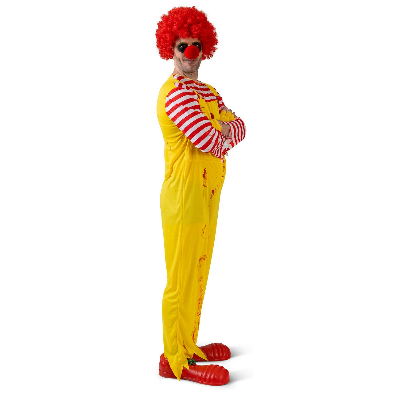 Op deze afbeelding zie je een Kostuums, van het merk Funny Fashion. Mchamburger Clown Kostuum