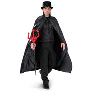 Op deze afbeelding zie je een Kostuums, van het merk Funny Fashion. Duivelse Cape Metallic Zwart