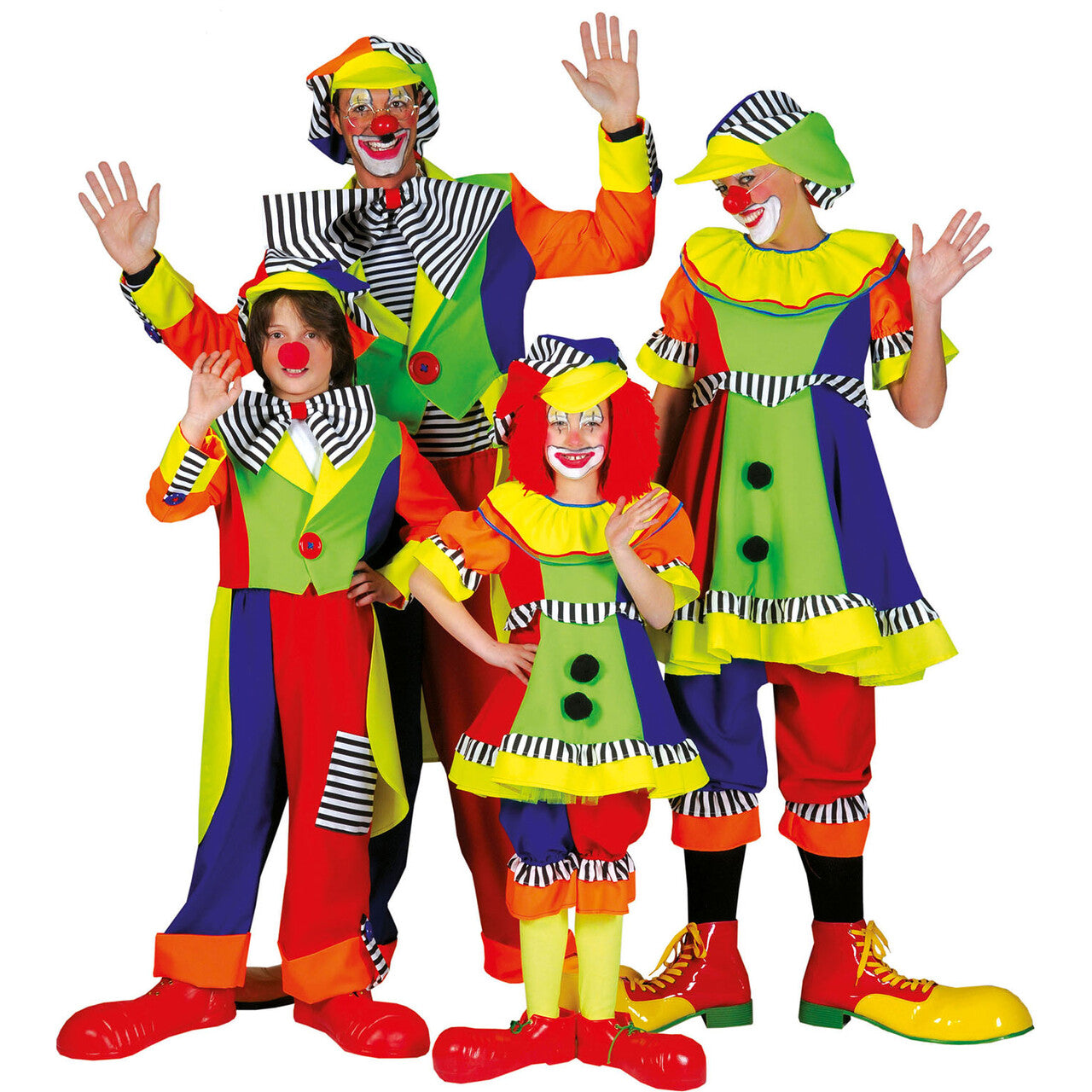 Op deze afbeelding zie je een Kostuums, van het merk Funny Fashion. Olaffio Clown Man Kostuum