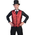 Glitzerweste Rot Herren
