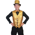Goldene Glanz-Weste Herren