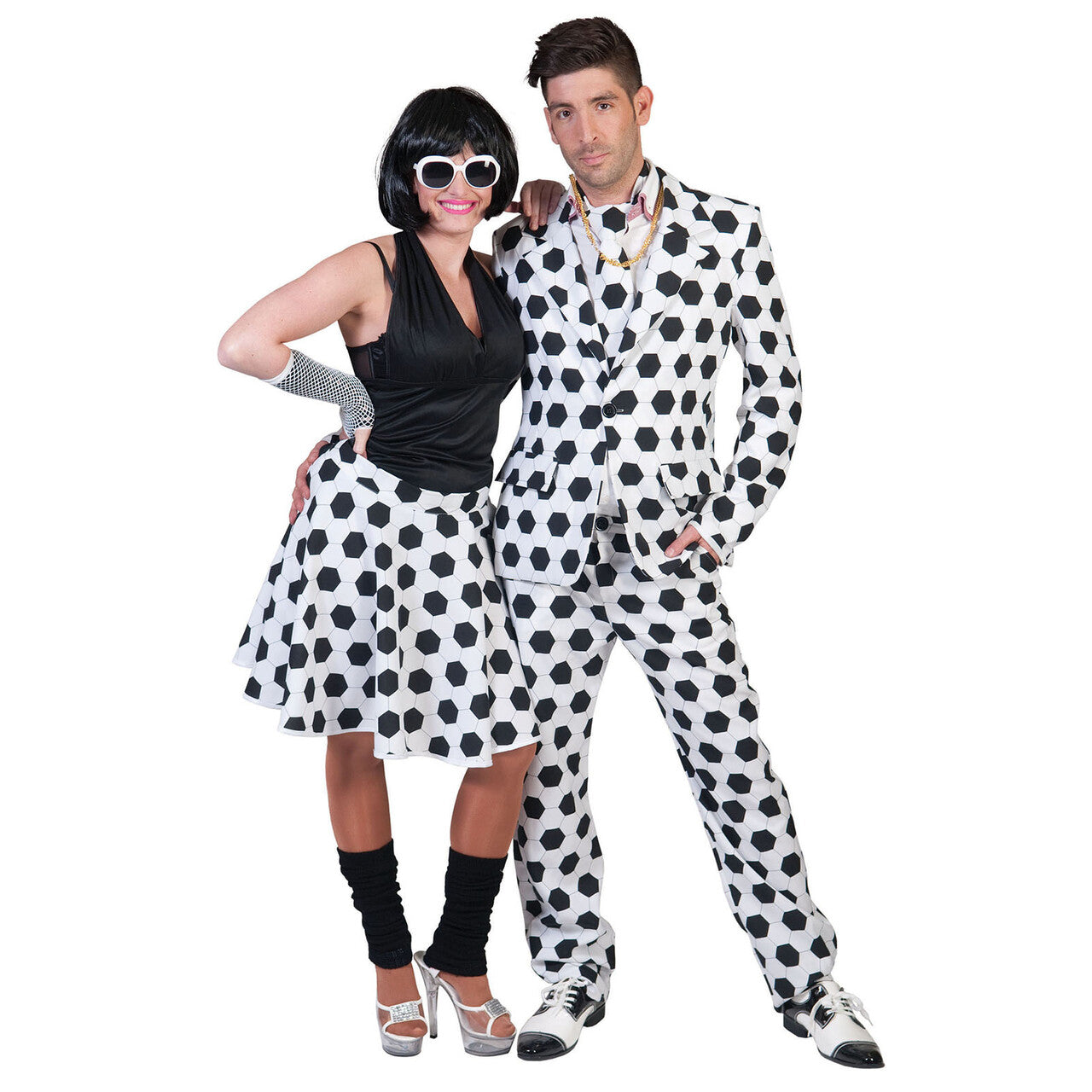 Op deze afbeelding zie je een Kostuums, van het merk Funny Fashion. Voetbal Kostuum Man