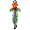 Bunte Verrückte Hutmacher Clown Jacke Mit Fliege Herrenkostüm