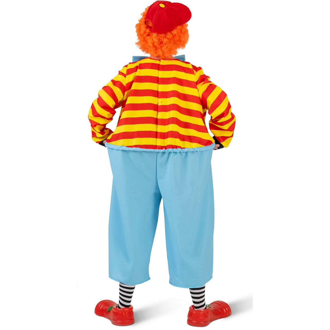 Op deze afbeelding zie je een Kostuums, van het merk Funny Fashion. Tweedle Dee Tweedle Dum Clown Man Kostuum