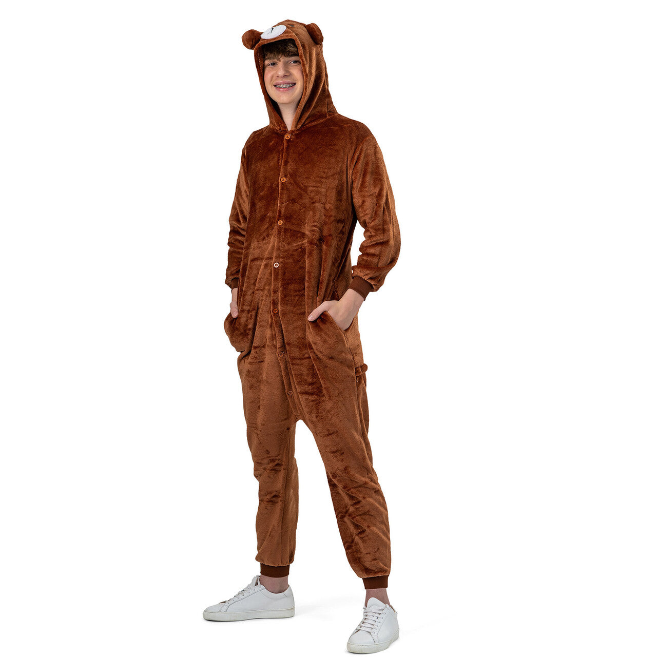 Op deze afbeelding zie je een Kostuums, van het merk Funny Fashion. Teddy Bruin Beer Kostuum