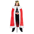 Rotes Hermelines König Arthur Mantel Cape Unisex Kostüm