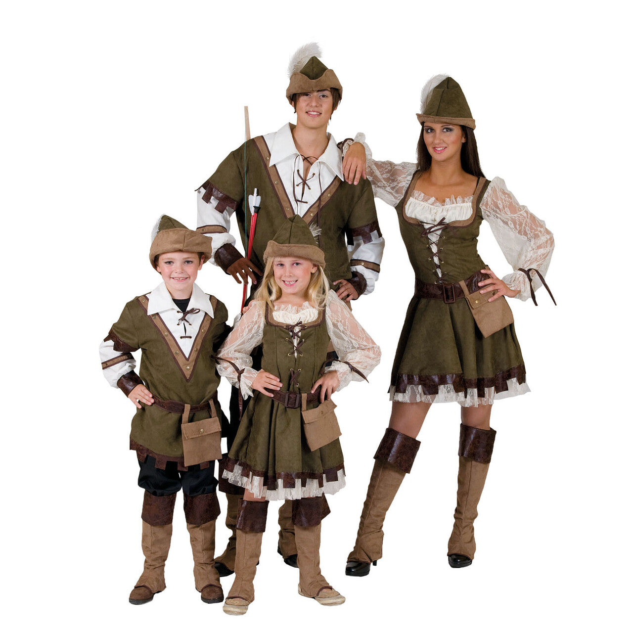 Op deze afbeelding zie je een Kostuums, van het merk Funny Fashion. Heldhaftige Robin Hood De Armenhelper Kostuum Man