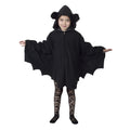 Niedlicher Schwarzer Fledermaus-Umhang Kostüm für Kinder