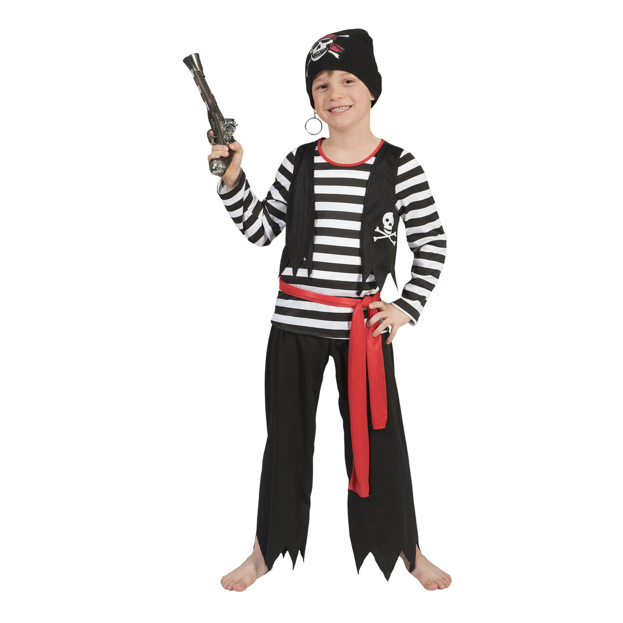 Op deze afbeelding zie je een Kostuums, van het merk Funny Fashion. Piraat Dyon Jongen Kostuum