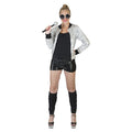 Disco Glitzerjacke Silber Damen