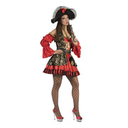 Op deze afbeelding zie je een Kostuums, van het merk Funny Fashion. Rococo Pirate Patty Vrouw Kostuum
