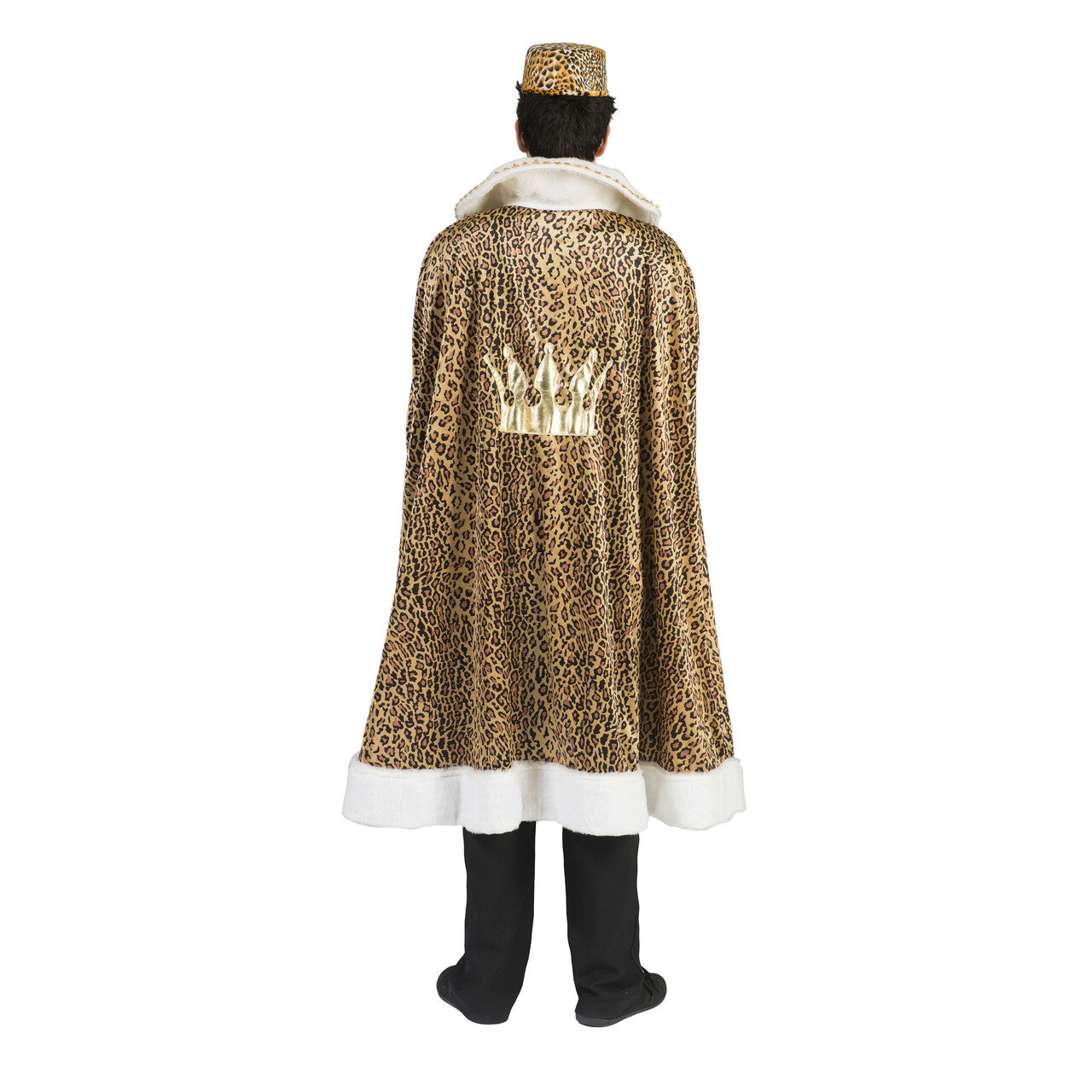 Op deze afbeelding zie je een Kostuums, van het merk Funny Fashion. Afrikaanse Bruine Koningsmantel Luipaard