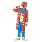 Op deze afbeelding zie je een Kostuums, van het merk Funny Fashion. Gekke Kleurige Clown Caramba Man Kostuum