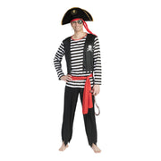 Op deze afbeelding zie je een Kostuums, van het merk Funny Fashion. Pat De Piraat Man Kostuum