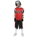 Wackeliger Willem American Football Zombie Kostüm für Jungen