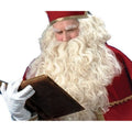 Luxuriöse Weiße Perücke Mit Großem Bart Sankt Nikolaus & Weihnachtsmann