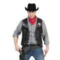 Cowboy Knaller Weste Schwarz Herren