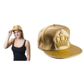 Goldene Baseballkappe Mit Krone