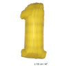 Zahlenballon 1 Goldfolie XL 102cm (Ohne Helium)