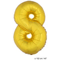 Ballon Nummer 8 Gold