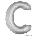 Letterballon C Silber