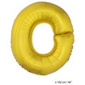Folienballon Buchstabe O Gold XL 102cm (Ungefüllt)