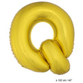 Letterballon Q Gold