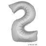 Ballon Nummer 2 Silber