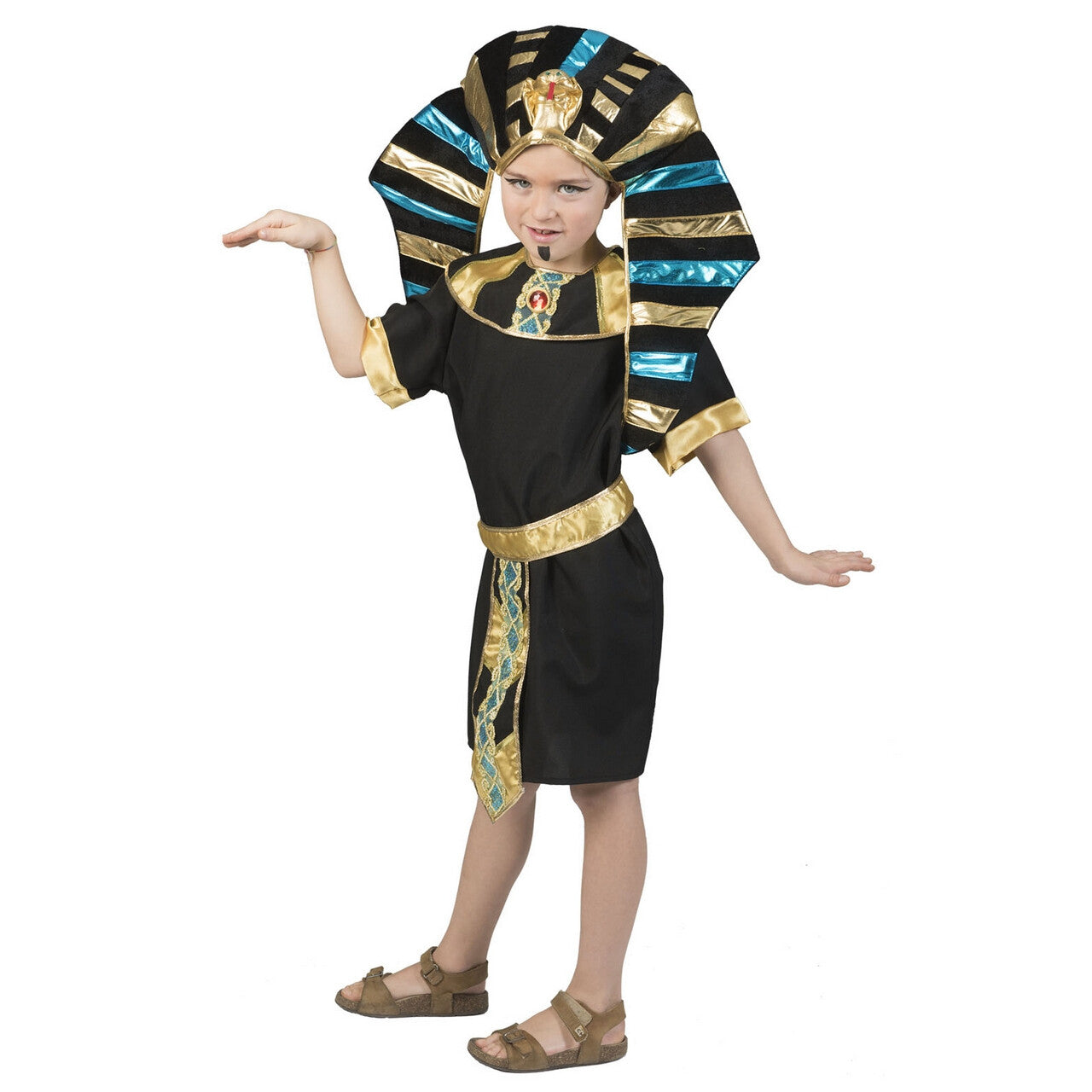 Op deze afbeelding zie je een Kostuums, van het merk Funny Fashion. Koninklijke Egyptische Farao Dubbele Valk Jongen Kostuum