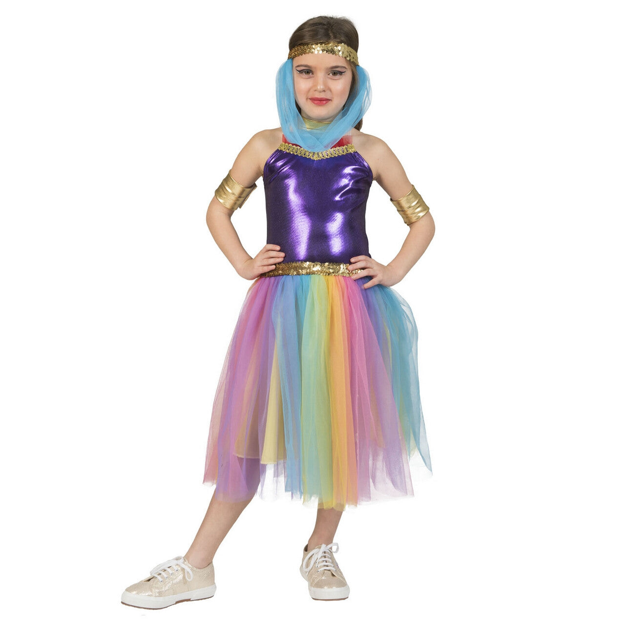Op deze afbeelding zie je een Kostuums, van het merk Funny Fashion. Suleika Shirley Harem Meisje Kostuum