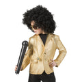 Disco-Fieber Popstar Jacke Gold für Kinder