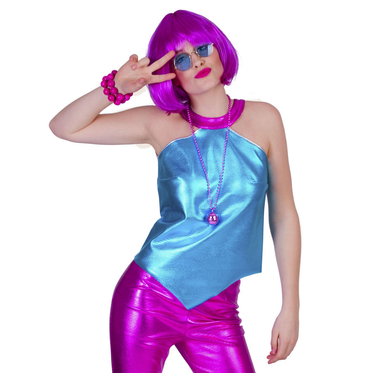 Op deze afbeelding zie je een Kostuums, van het merk Funny Fashion. Dolle Disco Top Cool Op De Dansvloer Vrouw