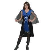 Op deze afbeelding zie je een Kostuums, van het merk Funny Fashion. Dappere Ridder Middeleeuwen Loevestein Vrouw Kostuum