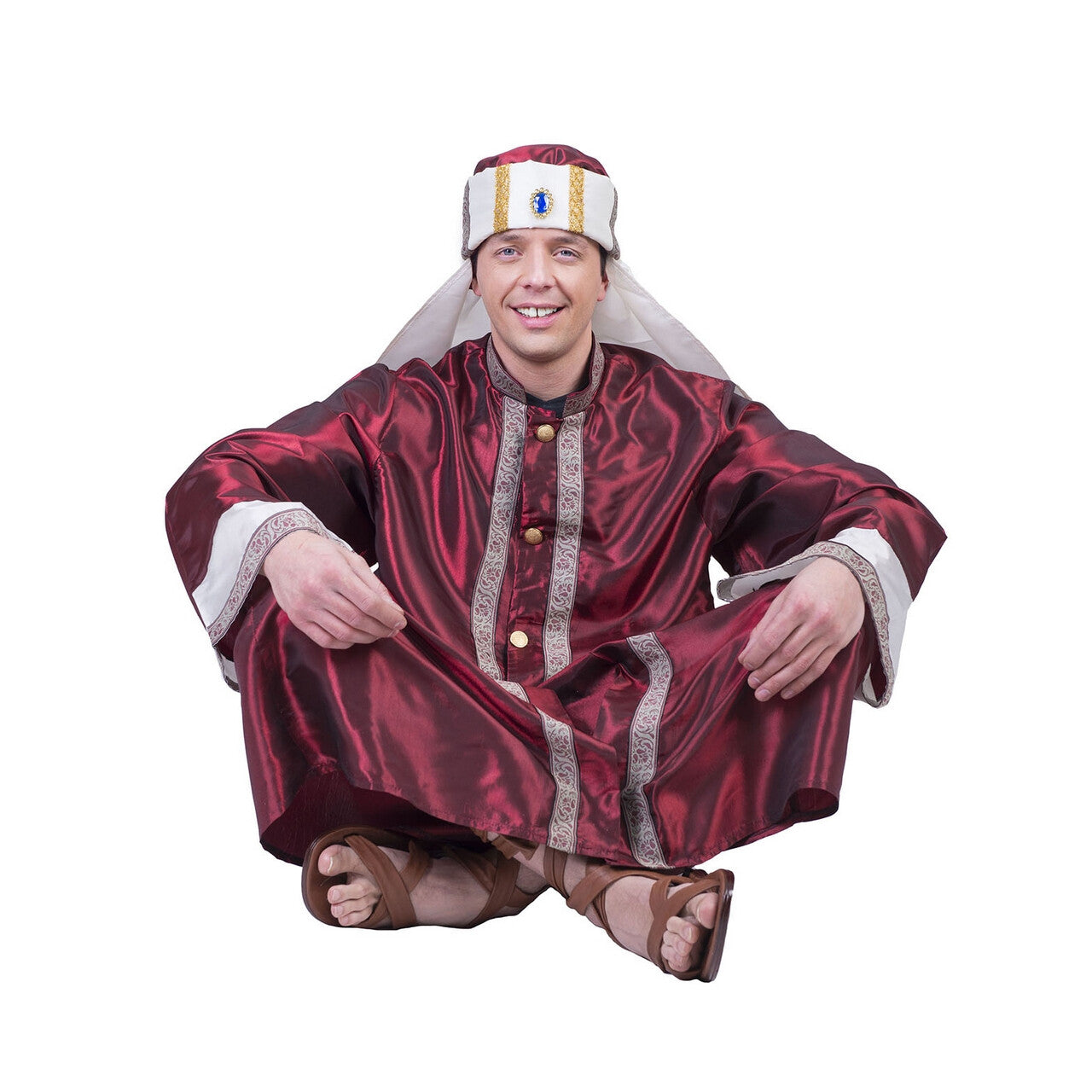 Op deze afbeelding zie je een Kostuums, van het merk Funny Fashion. Perzische 1001 Nachten Sjah Man Kostuum