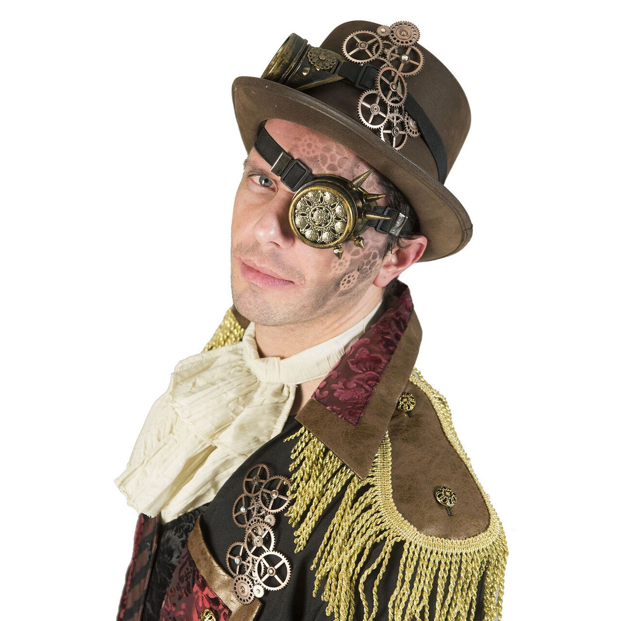 Op deze afbeelding zie je een Kostuums, van het merk Funny Fashion. Steampunk Jules Verne Jas Man Kostuum