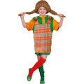 Pfiffige Pippi-Latzkleid Kostüm für Mädchen