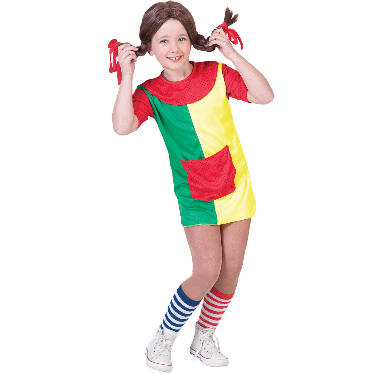 Op deze afbeelding zie je een Kostuums, van het merk Funny Fashion. Sterkste Meisje Van De Wereld Pippi Kostuum