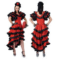 Wirbelnde Flamenco-Röcke Damenkostüm