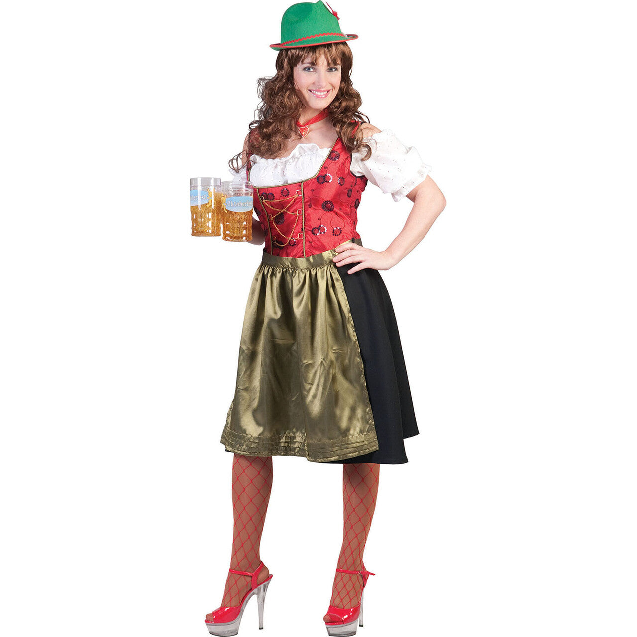 Op deze afbeelding zie je een Kostuums, van het merk Funny Fashion. Kitzbuhel Bier Dirndl Vrouw Kostuum