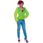 Op deze afbeelding zie je een Accessoires, van het merk Funny Fashion. Zacht Pluizige Felgroene Disco Neon