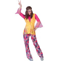 Blumige Joplin Woodstock Hippie Damenkostüm