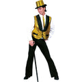 Goldene Showman -Weste Spritzen