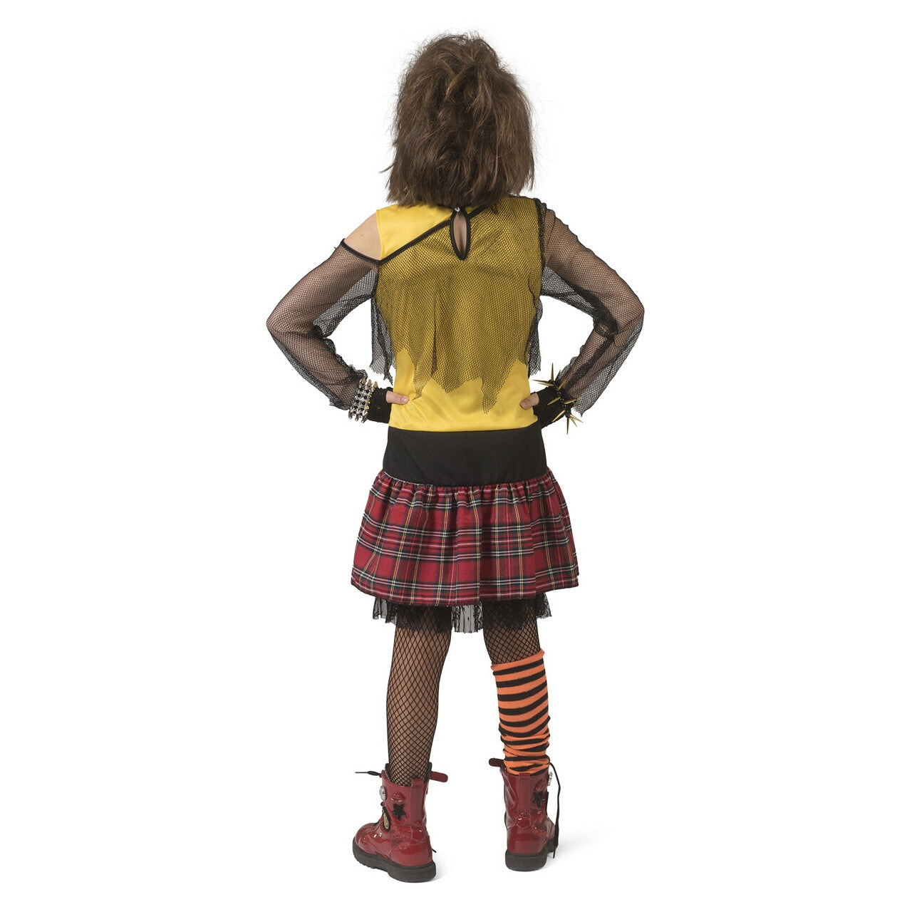 Op deze afbeelding zie je een Kostuums, van het merk Funny Fashion. Punk Petra Meisje Kostuum