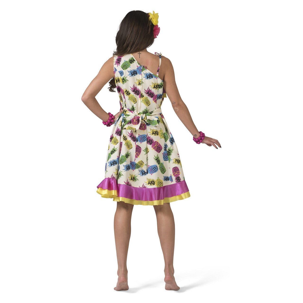 Op deze afbeelding zie je een Kostuums, van het merk Funny Fashion. Tropisch Samba Costa Rica Ananas Vrouw Kostuum