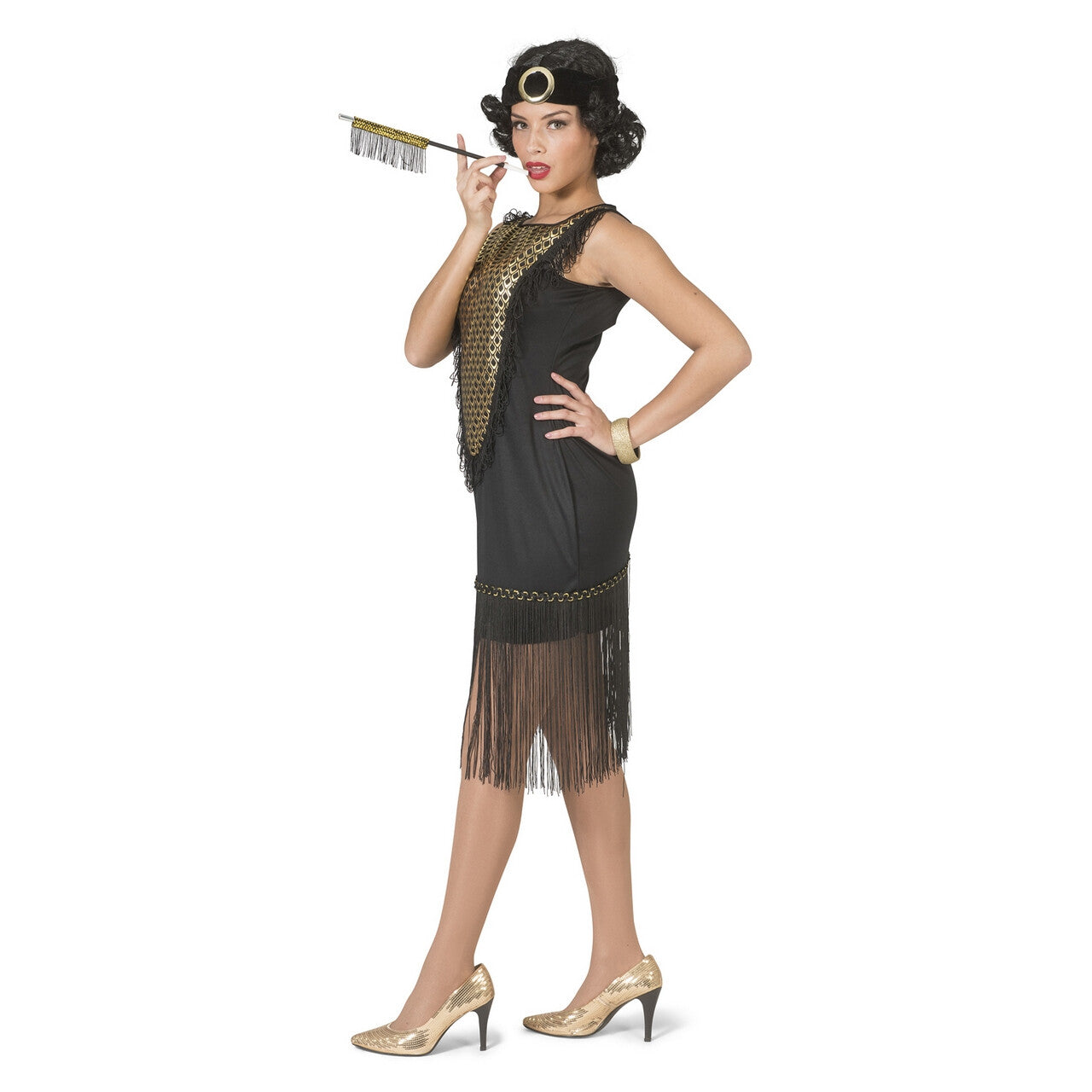 Op deze afbeelding zie je een Kostuums, van het merk Funny Fashion. Gatsby Charleston Dame Franje Rok Vrouw Kostuum