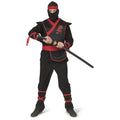 Rot-Schwarzer Ninja-Krieger Der Furchtlosigkeit Herrenkostüm