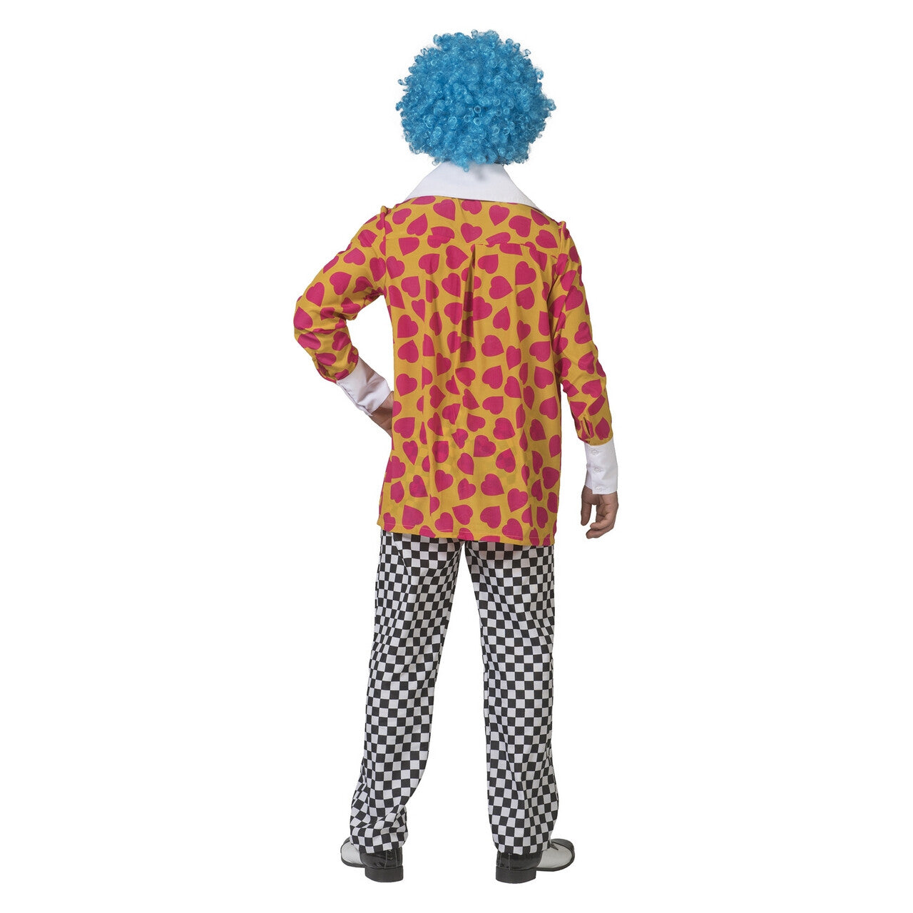 Op deze afbeelding zie je een Kostuums, van het merk Funny Fashion. Clown Van De Liefde Hartjes Hemd Met Dol Brede Das Man