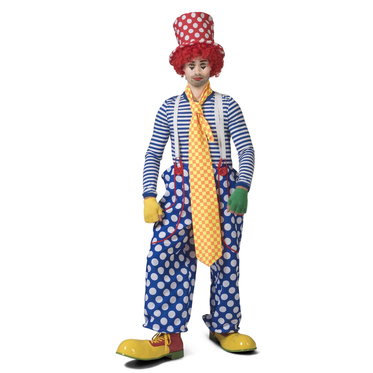 Op deze afbeelding zie je een Accessoires, van het merk Funny Fashion. Waanzinnig Lange Das Circus Clown