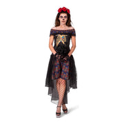 Op deze afbeelding zie je een Kostuums, van het merk Funny Fashion. Day Of The Dead Nee Ik Wil Niet Met Je Trouwen Bruid Vrouw Kostuum