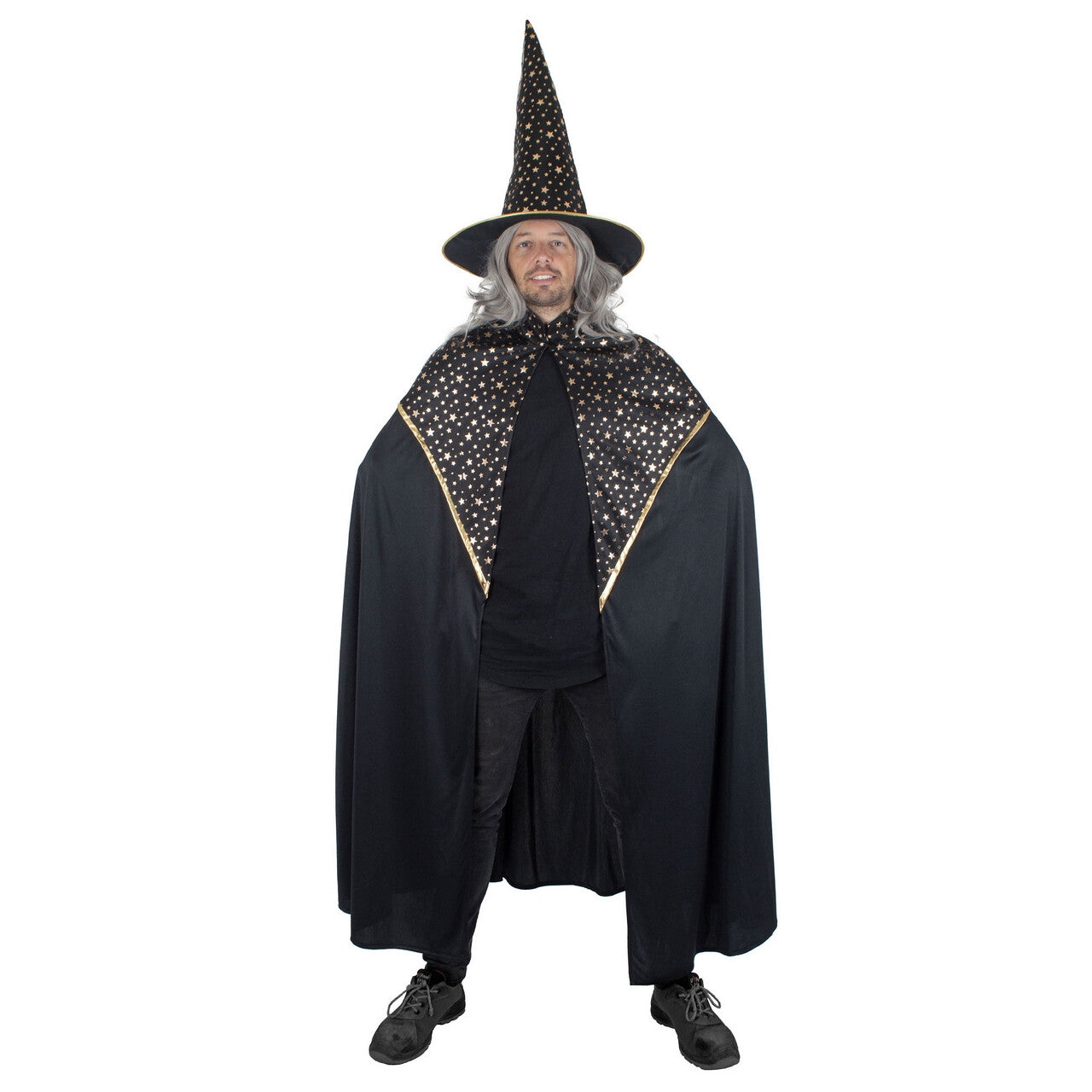 Op deze afbeelding zie je een Kostuums, van het merk Funny Fashion. De Grote Wijze Tovenaar Man Kostuum
